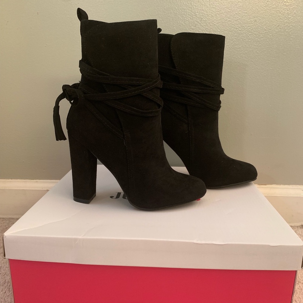 Black Block Heel Boots